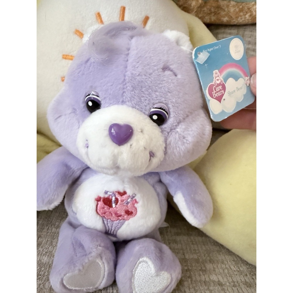 NWT 2 Large 24" Care Bears Cheer Bear Plush Pink & Funshine Bear…2 Share Bears - Picture 4 of 9